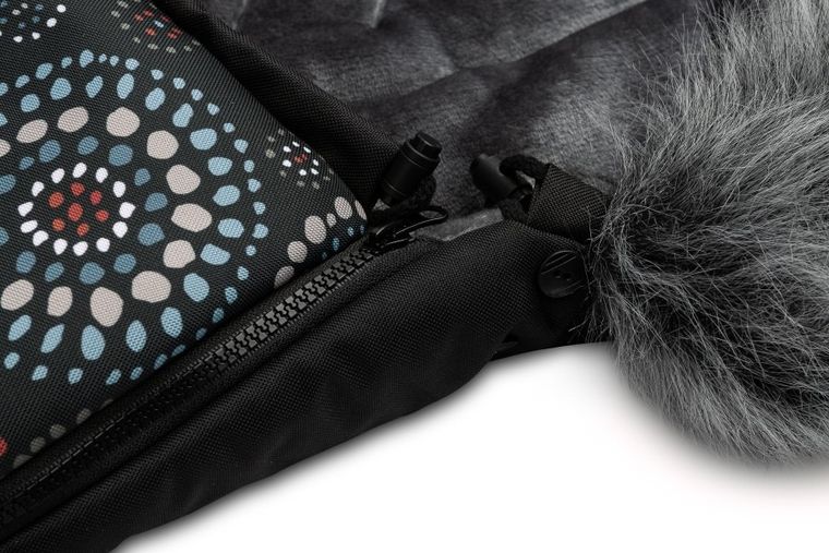 Sensillo, Olaf, śpiworek do wózka, rozety, czarny