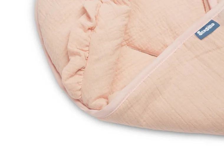 Sensillo, otulacz do fotelika, muślinowy, lukrowy