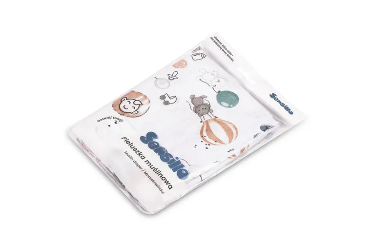 Sensillo, otulacz muślinowy, samolot, 120-120 cm