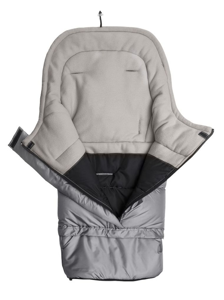 Sensillo, polarowy śpiworek do wózka Combi 3w1, szary