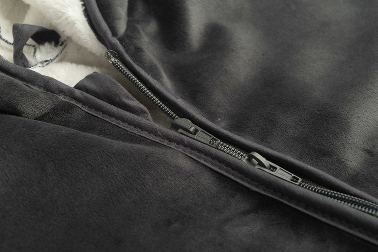 Sensillo, ponczo samochodowe, grafitowy plusz