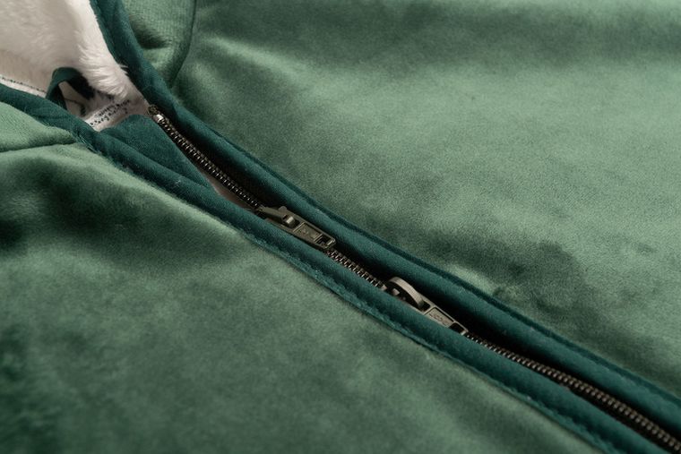 Sensillo, ponczo samochodowe, zielony plusz