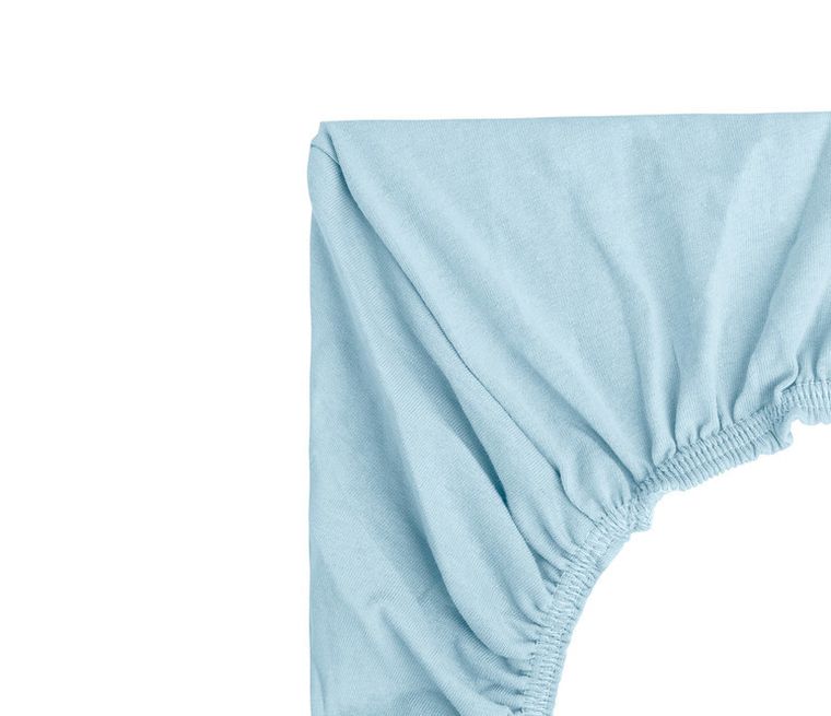 Sensillo, prześcieradło bambusowe do kołyski, niebieski, 40-90 cm