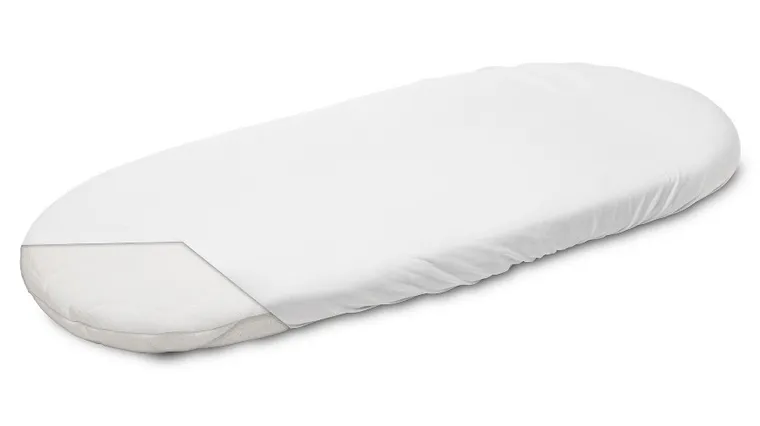 Sensillo, prześcieradło jersey do wózka, białe, 35-75 cm