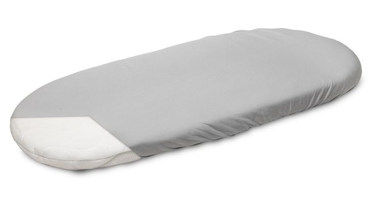 Sensillo, prześcieradło jersey do wózka, szare, 35-75 cm