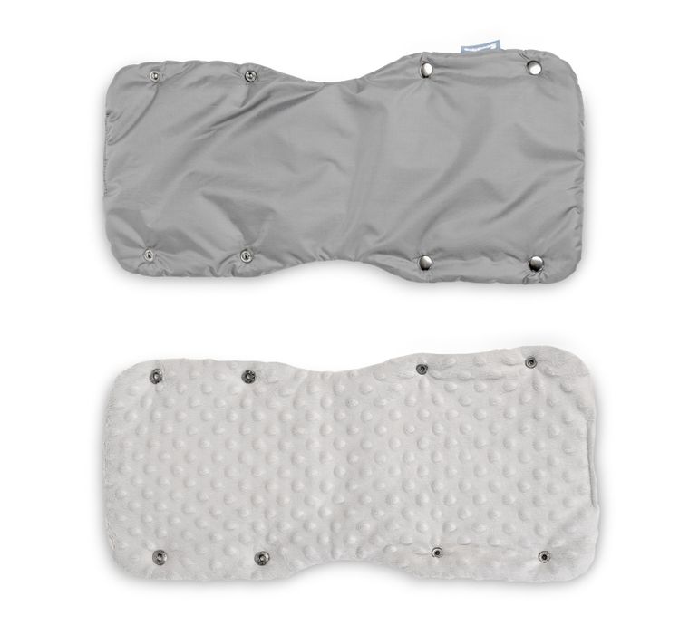 Sensillo, rękawiczka/mufka do wózka, minky, szara