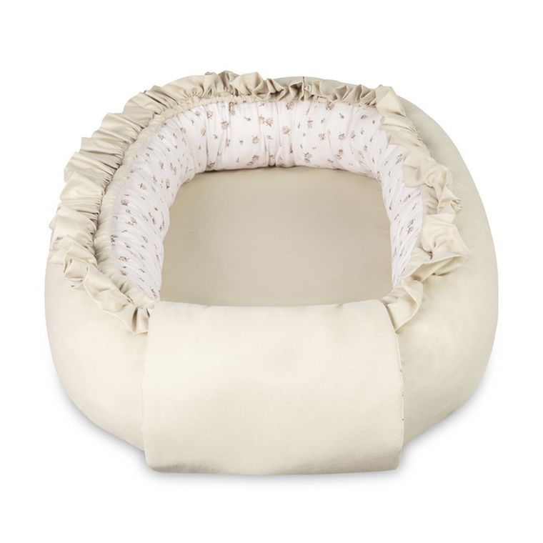 Sensillo, Rose, gniazdko niemowlęce, kokon, beige, 80-45 cm