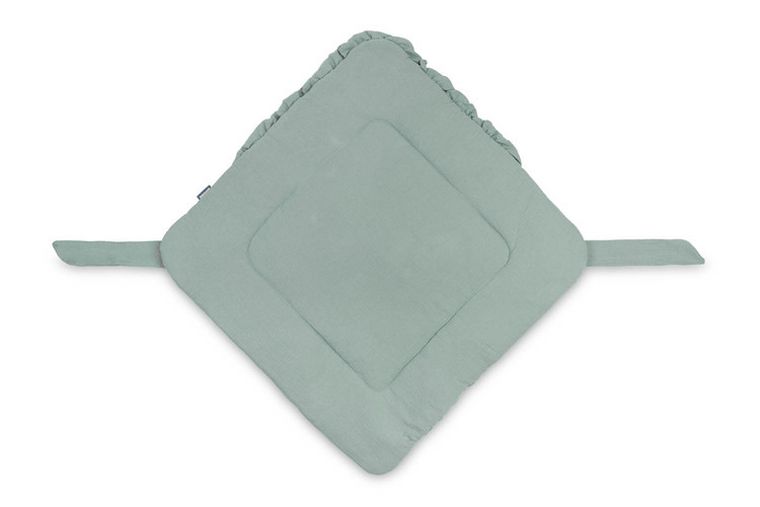 Sensillo, rożek, muślinowy, khaki, 90-90 cm