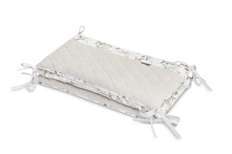 Sensillo, Sarenki, ochraniacz do łóżeczka, Plusz Karo, szary