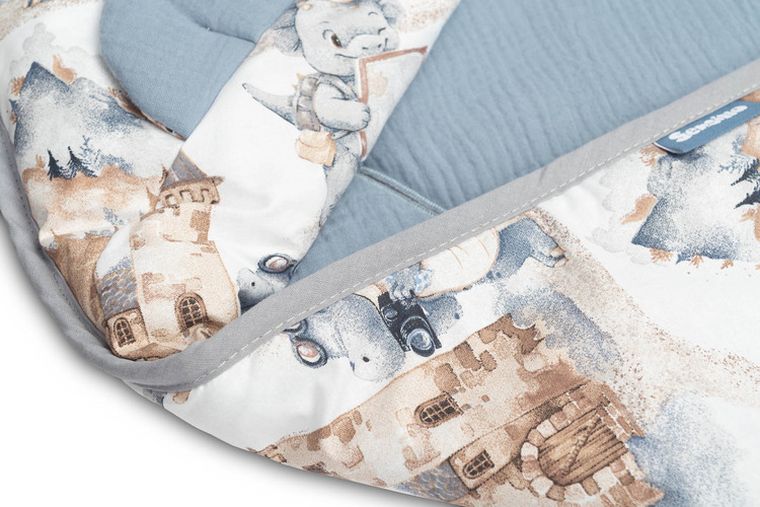 Sensillo, Smoki, otulacz muślinowy do fotelika, jeans