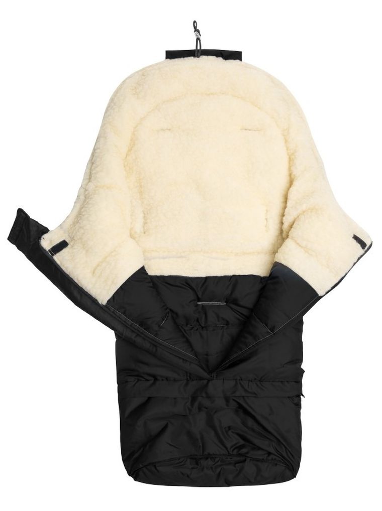 Sensillo, śpiworek do wózka combi 3w1, black