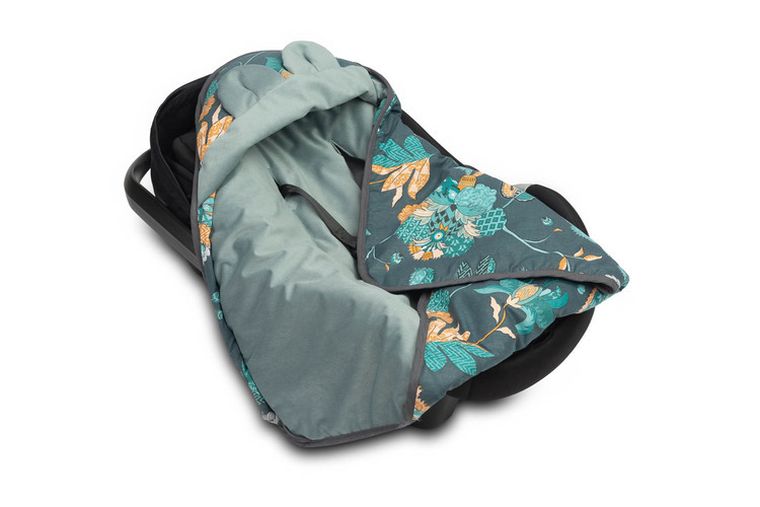 Sensillo, Velvet, Paradise, otulacz do fotelika, szmaragdowy