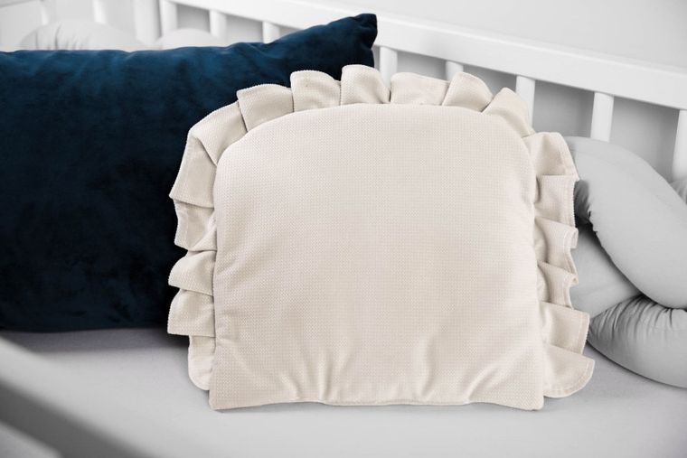 Sensillo, Velvet, poduszka z falbanką, kość słoniowa