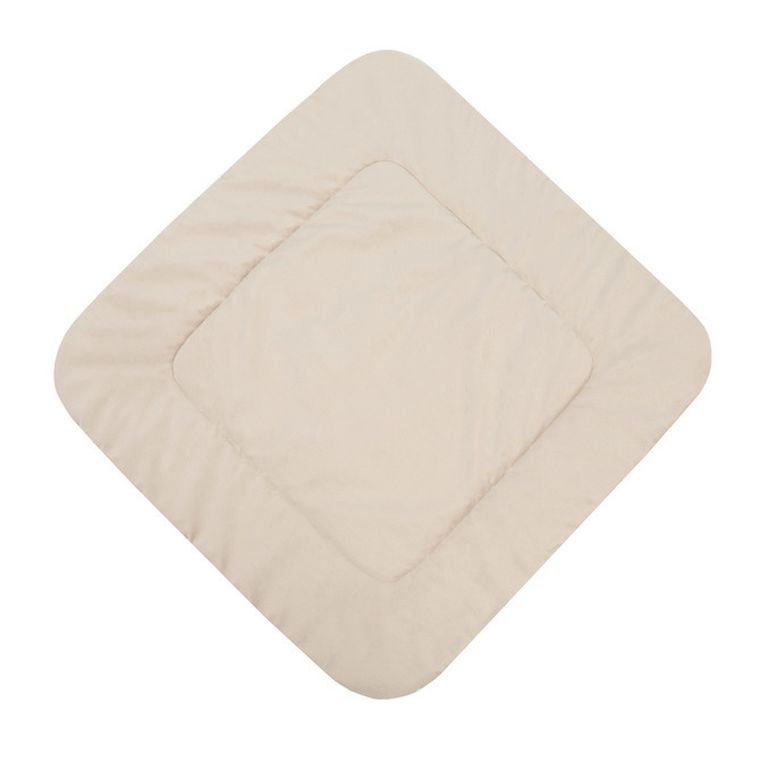 Sensillo, Velvet, rożek bloom beige, 75-75 cm