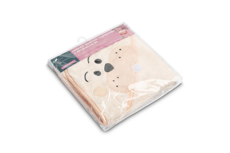 Sensillo, Water Friends, okrycie kąpielowe, królik, pink, 100-100 cm