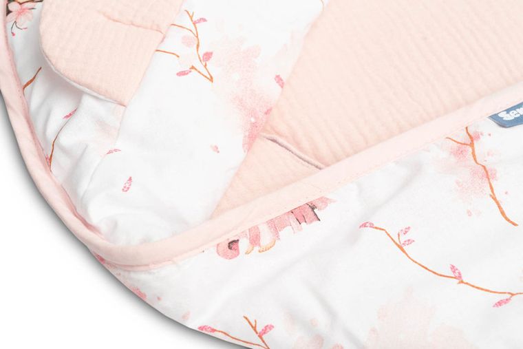 Sensillo, Wróżki, otulacz muślinowy do fotelika, różowy