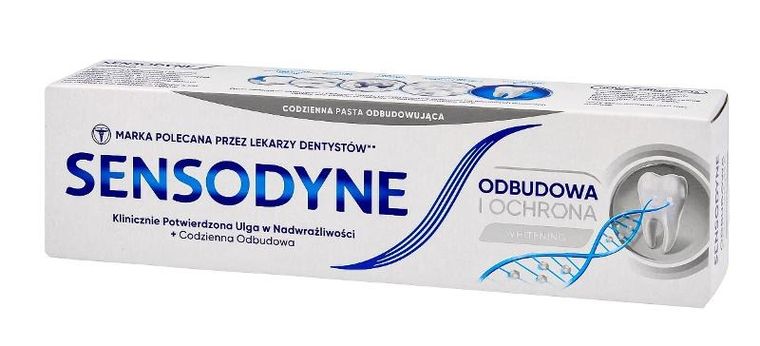 Sensodyne, Odbudowa i Ochrona Whitening, pasta do zębów z fluorkiem, 75 ml