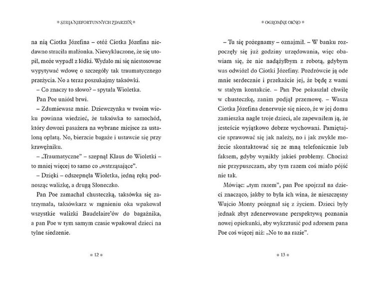 Seria niefortunnych zdarzeń. Tom 3. Ogromne okno