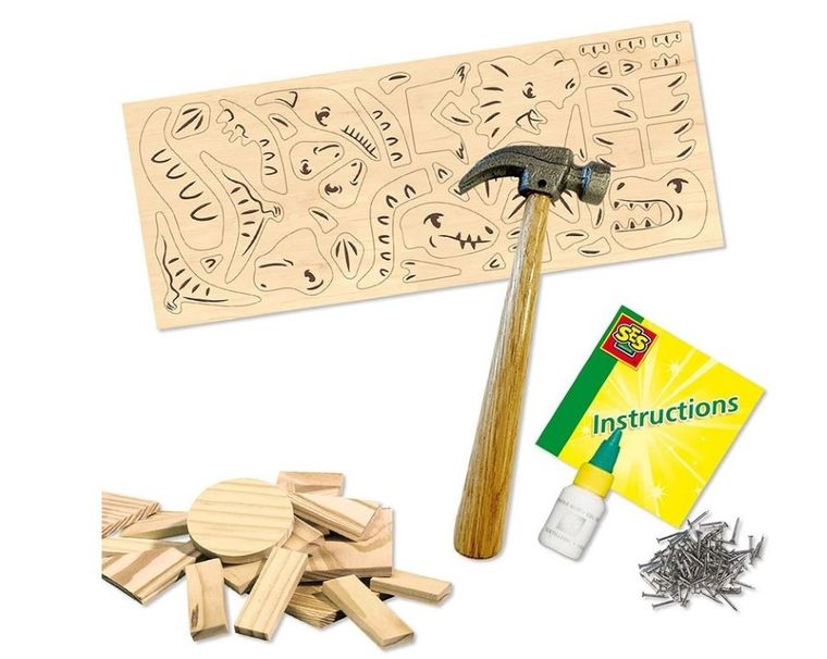 SES Creative, Dinozaury, zestaw stolarski, zrób to sam