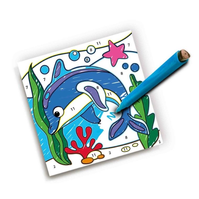 SES Creative, kolorowanie według liczb, trójkątny uchwyt