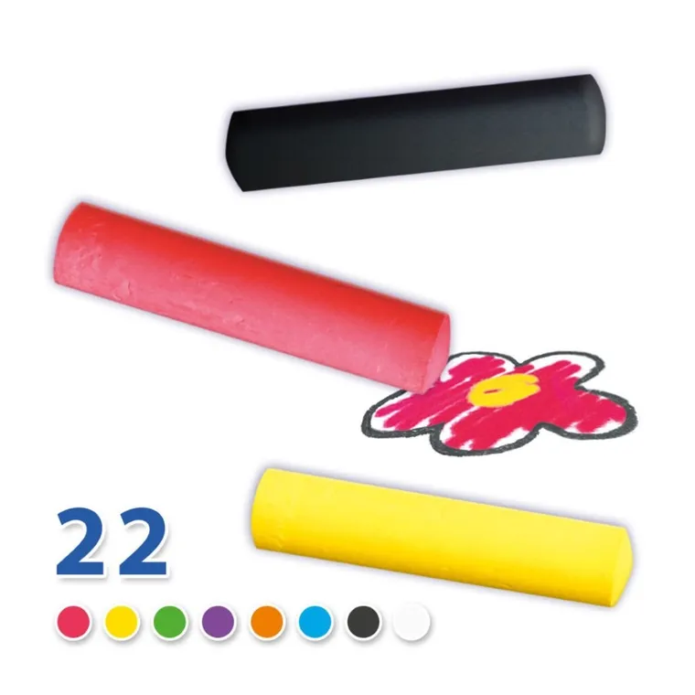 SES Creative, kreda chodnikowa w wiaderku, 22 szt.