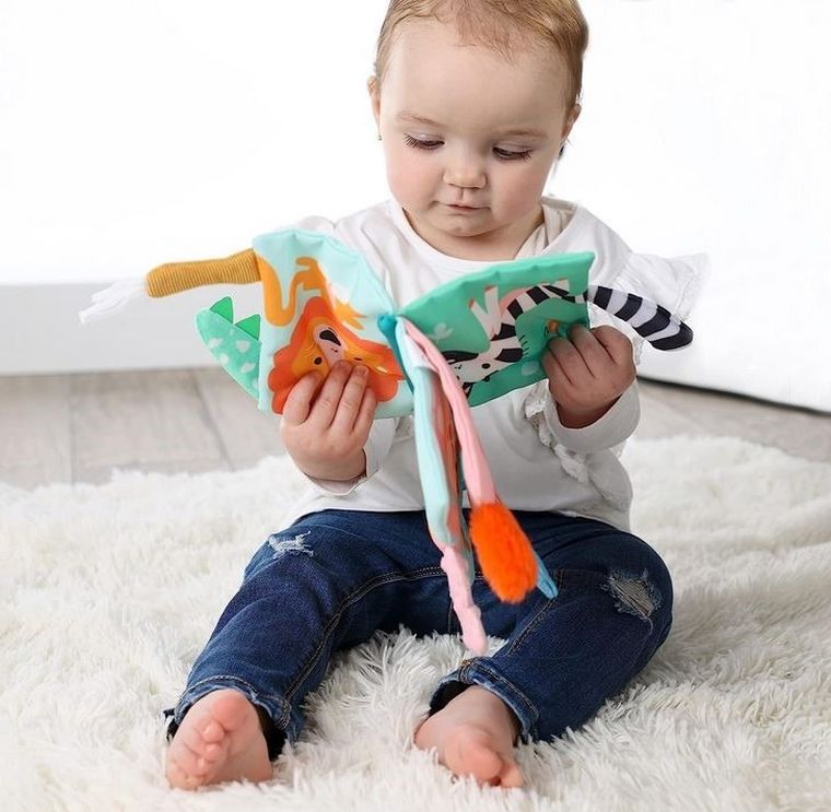 SES Creative, książeczka sensoryczna, ogonki zwierząt