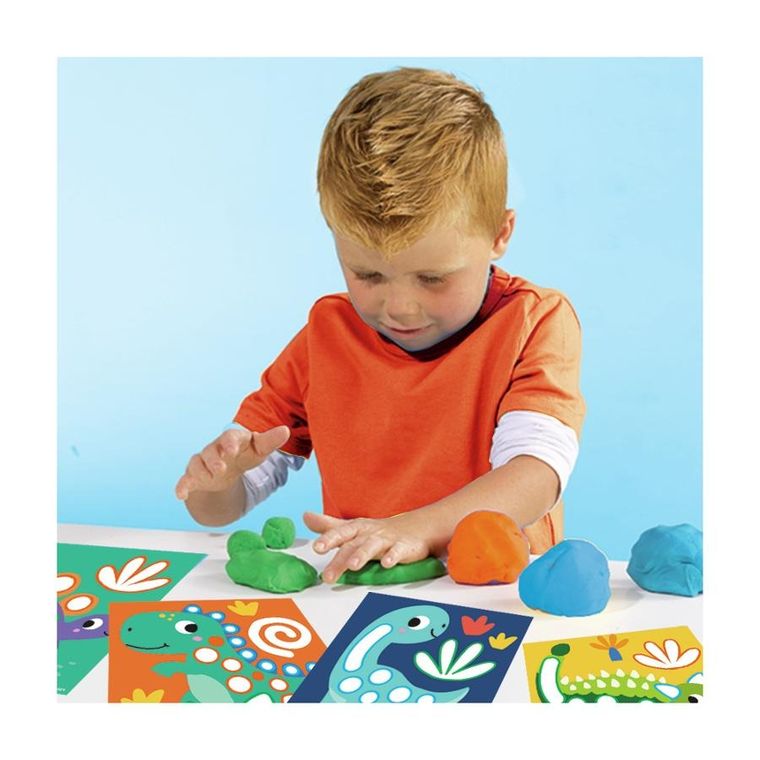 SES Creative, Moje Pierwsze, Masa plastyczna z kartami aktywności, Dinozaury
