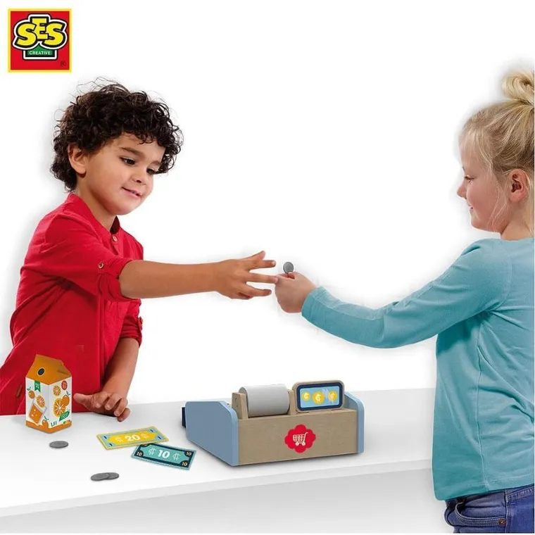 SES Creative, supermarket, kasa sklepowa, zestaw z akcesoriami