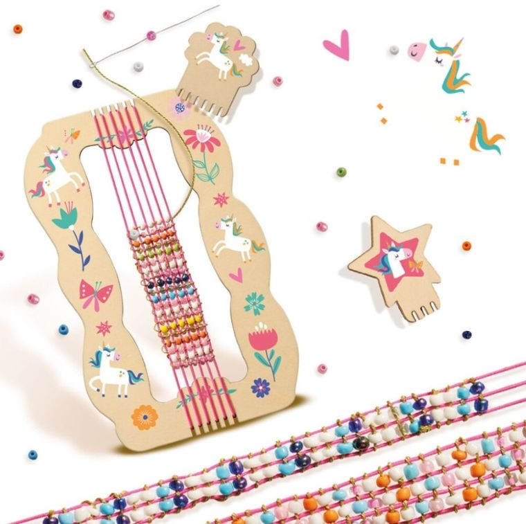 SES Creative, sznurkowe bransoletki z koralikami, zestaw kreatywny