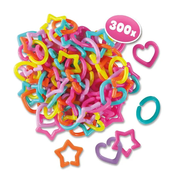 SES Creative, zrób własną bransoletkę, zestaw kreatywny, 300 elementów