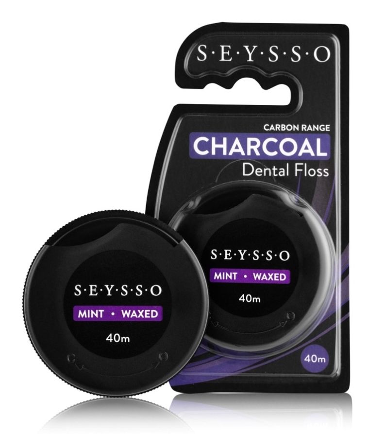 Seysso, Carbon, nić dentystyczna z aktywnym węglem, 40 m