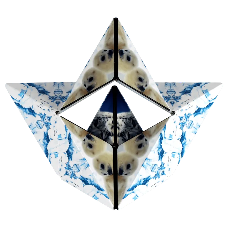 Shashibo, kostka magnetyczna, łamigłówka, Arctic