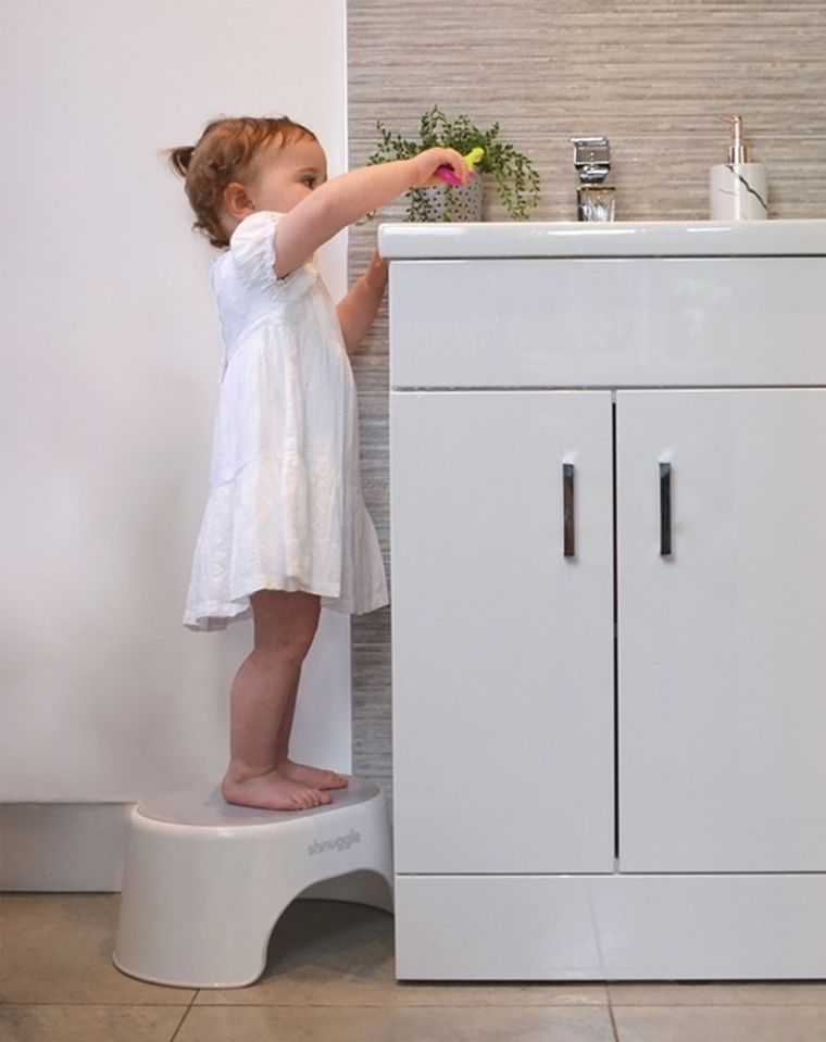 Shnuggle, podest dla dzieci, biały