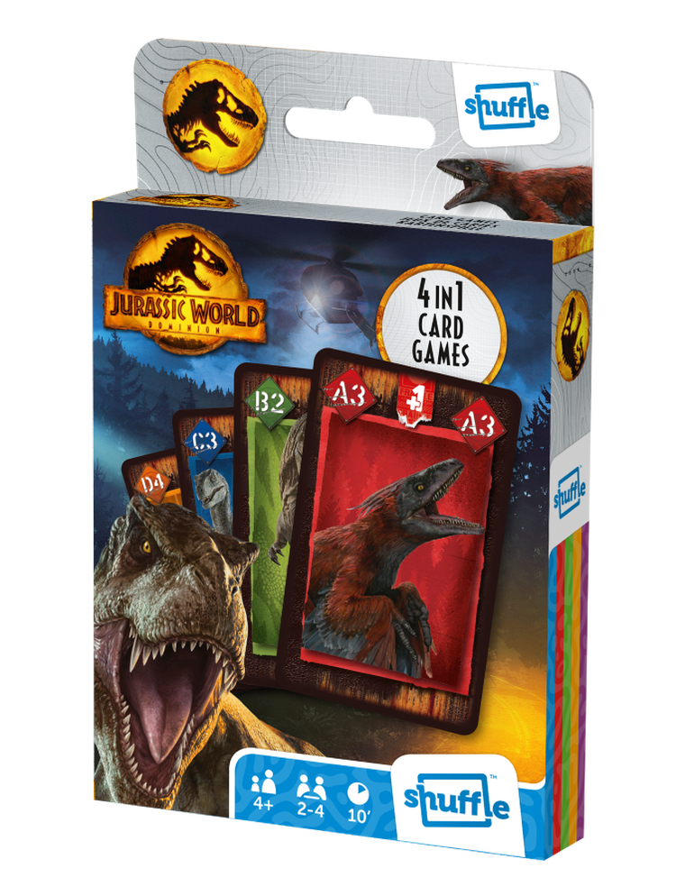 Shuffle, Jurassic World, gra karciana 4w1