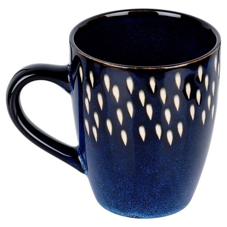 Siaki Collection, kubek, ceramiczny, granatowy, 350 ml