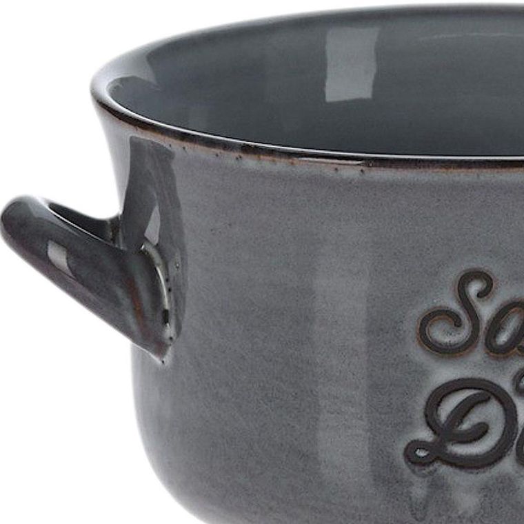 Siaki Collection, miska ceramiczna, szara, 650 ml