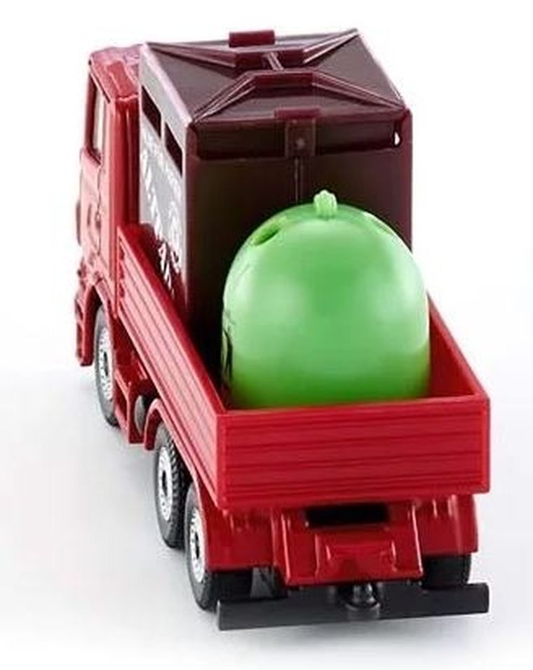 Siku, Ciężarówka z pojemnikami na odpady, model pojazdu, 0828