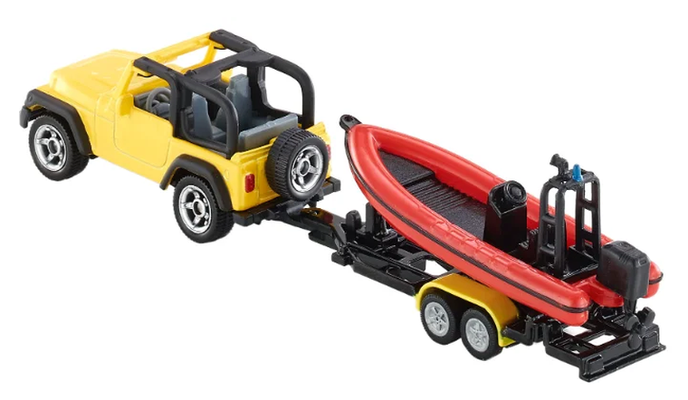 Siku, Jeep z łodzią, model pojazdu, 1658