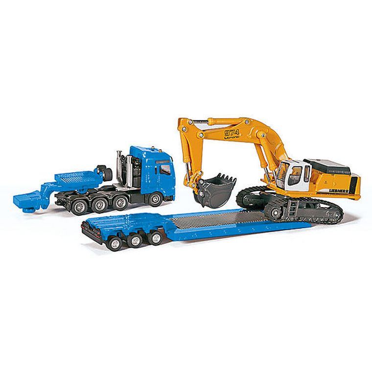 Siku, Laweta z koparką, zestaw pojazdów, 1847