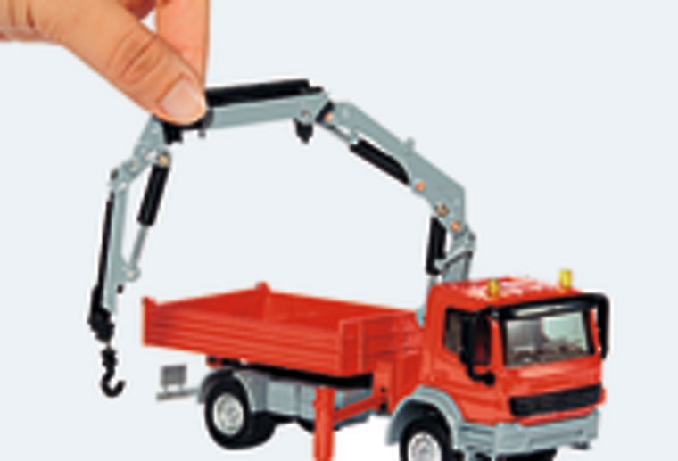 Siku, Mercedes-Benz Atego z dźwigiem obrotowym, model pojazdu, 3534