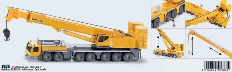 Siku, Mobilny dźwig Liebherr, model pojazdu, 1886