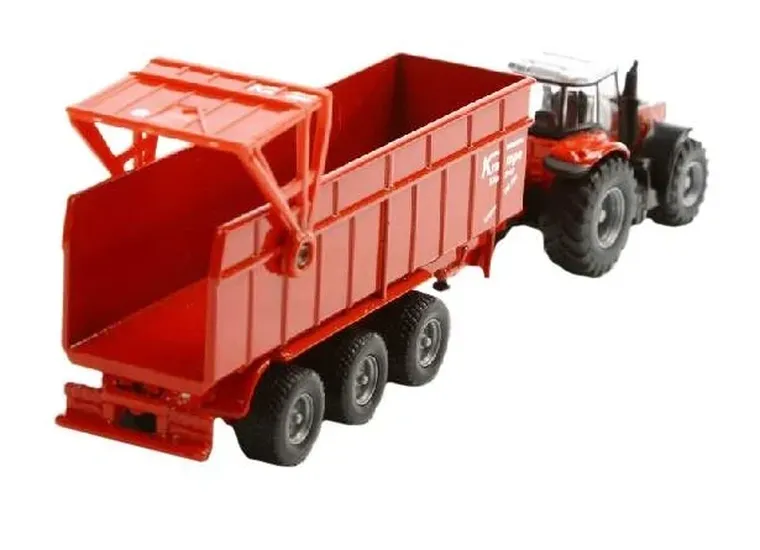 Siku, Traktor Massey Ferguson z przyczepą, model pojazdu, 1844