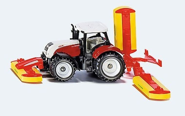 Siku, traktor Steyr z kosiarką, model pojazdu, 1672