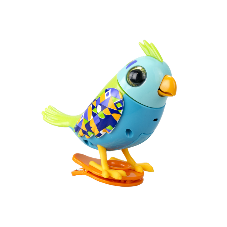 Silverlit, DigiBird, ćwierkający ptaszek, zabawka interaktywna, Blue