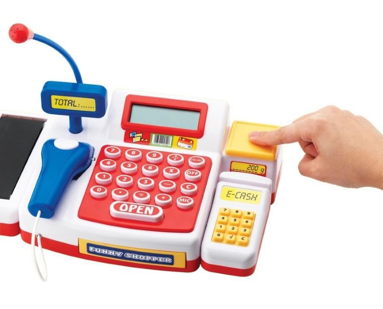 Simba, kasa sklepowa fiskalna dla dzieci z akcesoriami