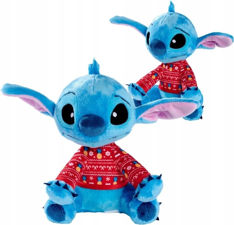 Simba, Lilo i Stitch, w świątecznym sweterku, maskotka, 25 cm