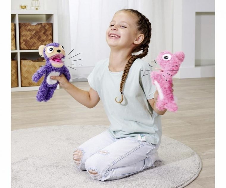 Simba, miś niebieski, maskotka interaktywna