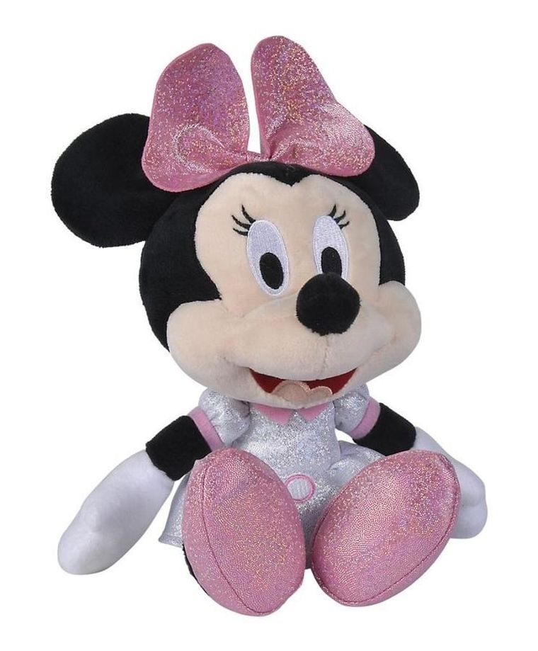 Simba, Myszka Minnie, błyszcząca, maskotka, 25 cm