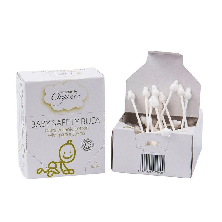 Simply Gentle, Patyczki do uszu dla dzieci, 72 szt.