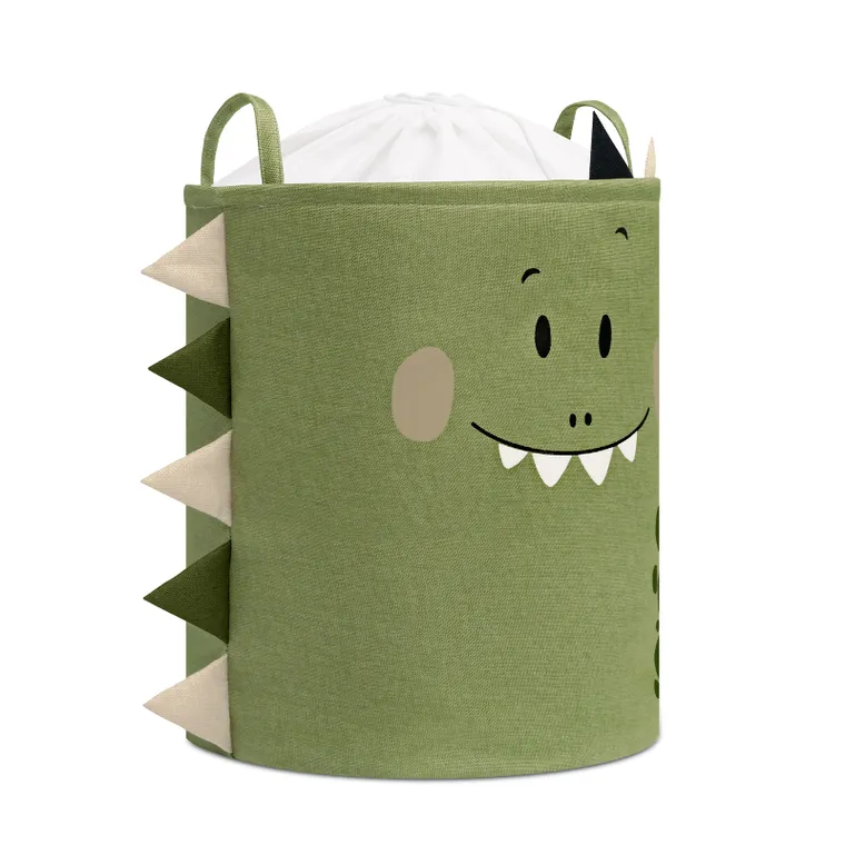 Sipo, kosz na zabawki XXL, wersja premium, zamykany na ściągacz, Dino